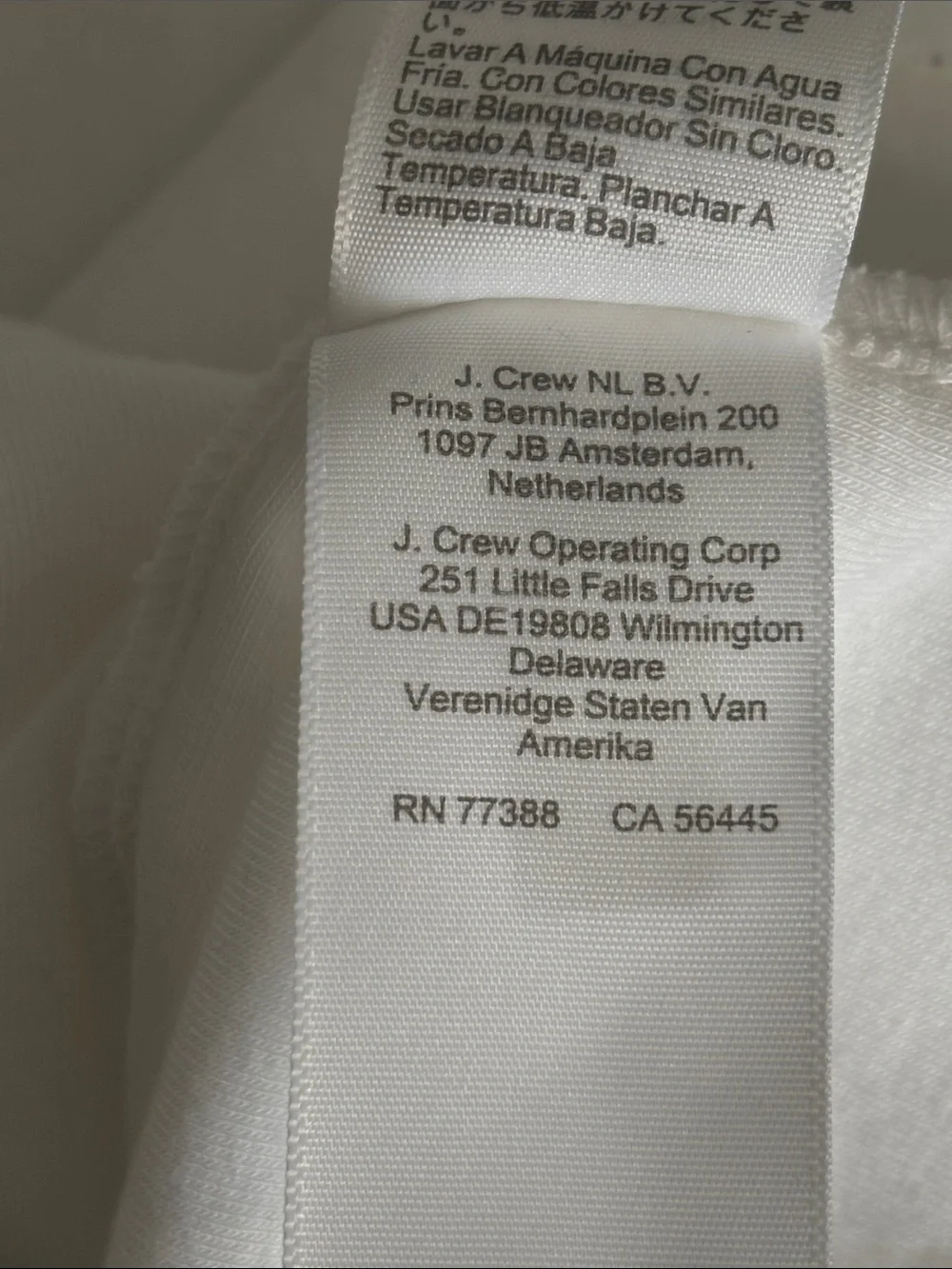 J. Crew Everyday Tee Long Sleeve Crewneck Top XXL White